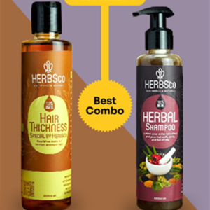 Hair Thickness Special by Herbsco 100ml + Hair Herbal Shampoo by Herbsco 200ml